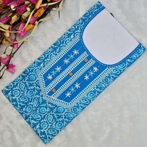 Elegant 100% Cotton Nightwear with Handcrafted Neckline Detailing (Copy)