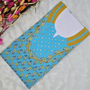 Elegant 100% Cotton Nightwear with Handcrafted Neckline Detailing