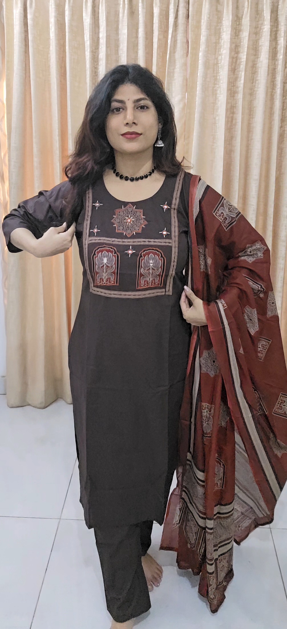 Jaipur Cotton Salwar Suit Set - Image 4